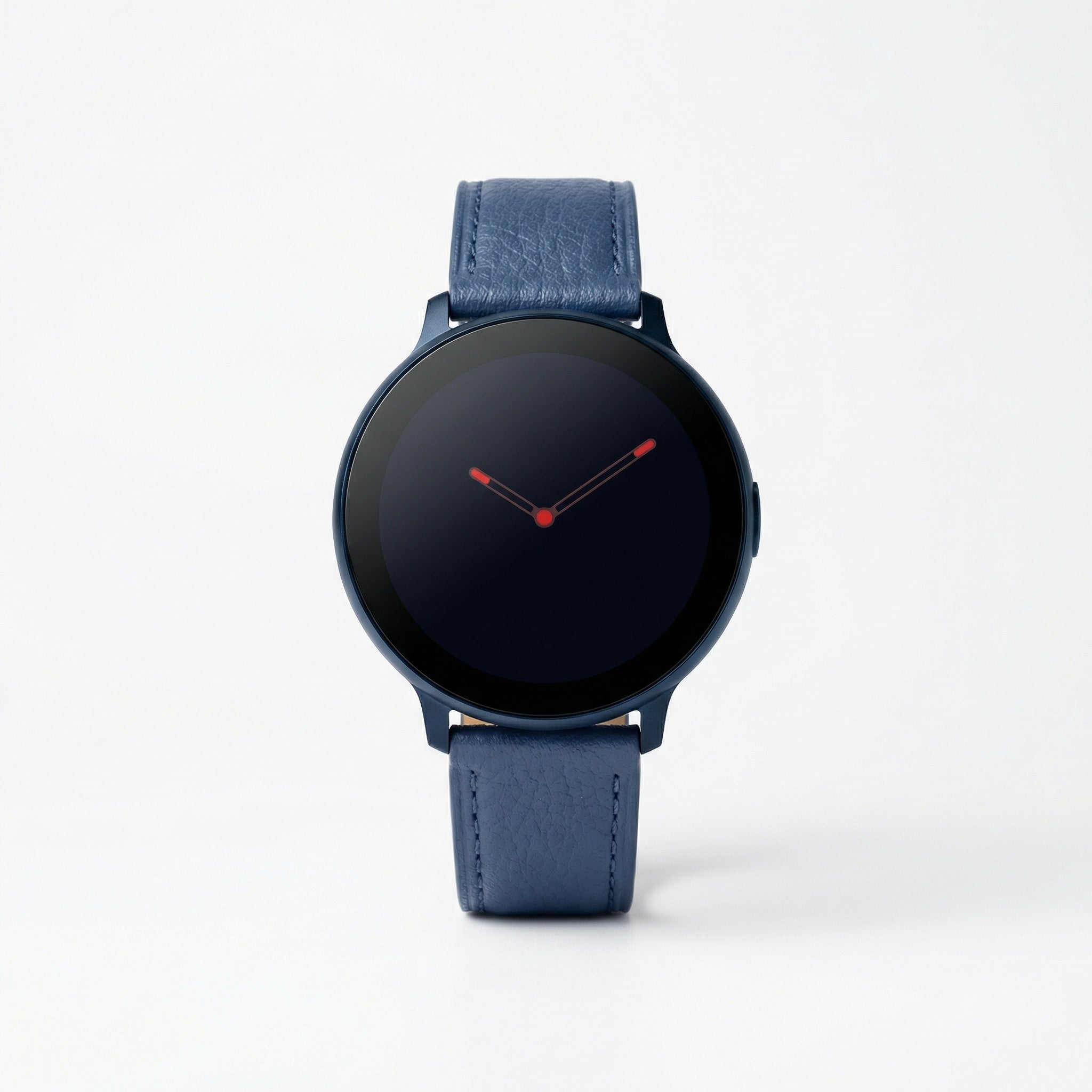 Watch2Care Vital Smartwatch (Navy Blue Case) - Blue Leather Strap